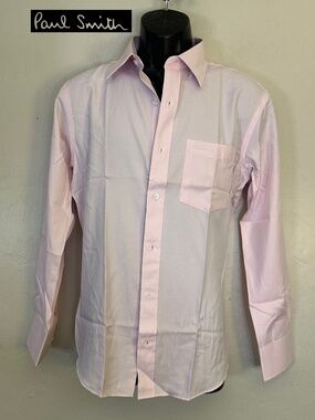 Paul Smith Button Down 15.5 neck EU 39 Gently worn 100% cotton Hidden buttons